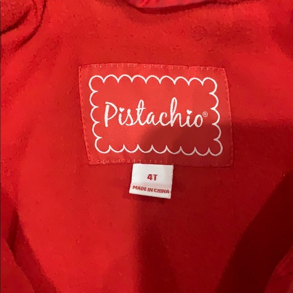 Cute girls leopard & red coat! - Picture 2 of 3